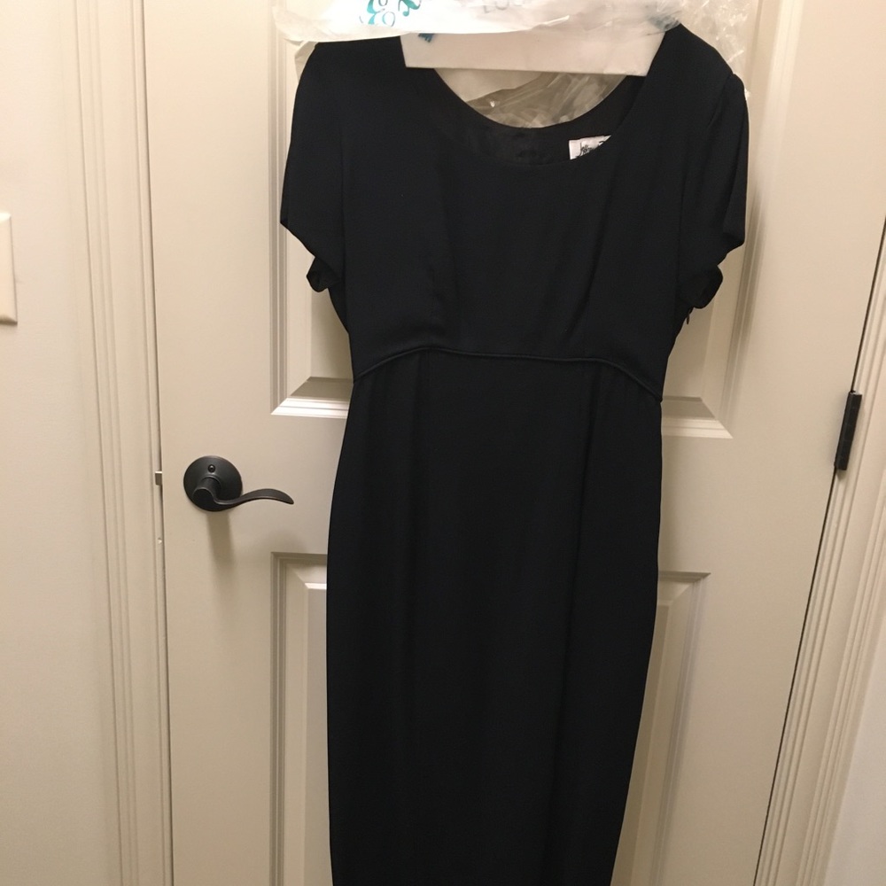 Jeffrey & Dana Long Black Evening Dress, Size 8